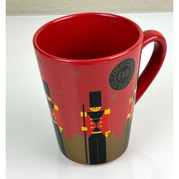 FAO Schwarz New York City Red Christmas Nutcracker Soldier Ceramic Coffee Mug - Picture 13 of 15